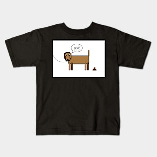 A birthday gift from the dog. Kids T-Shirt